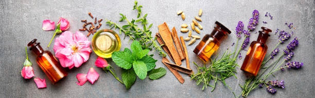 bottle of essential oils